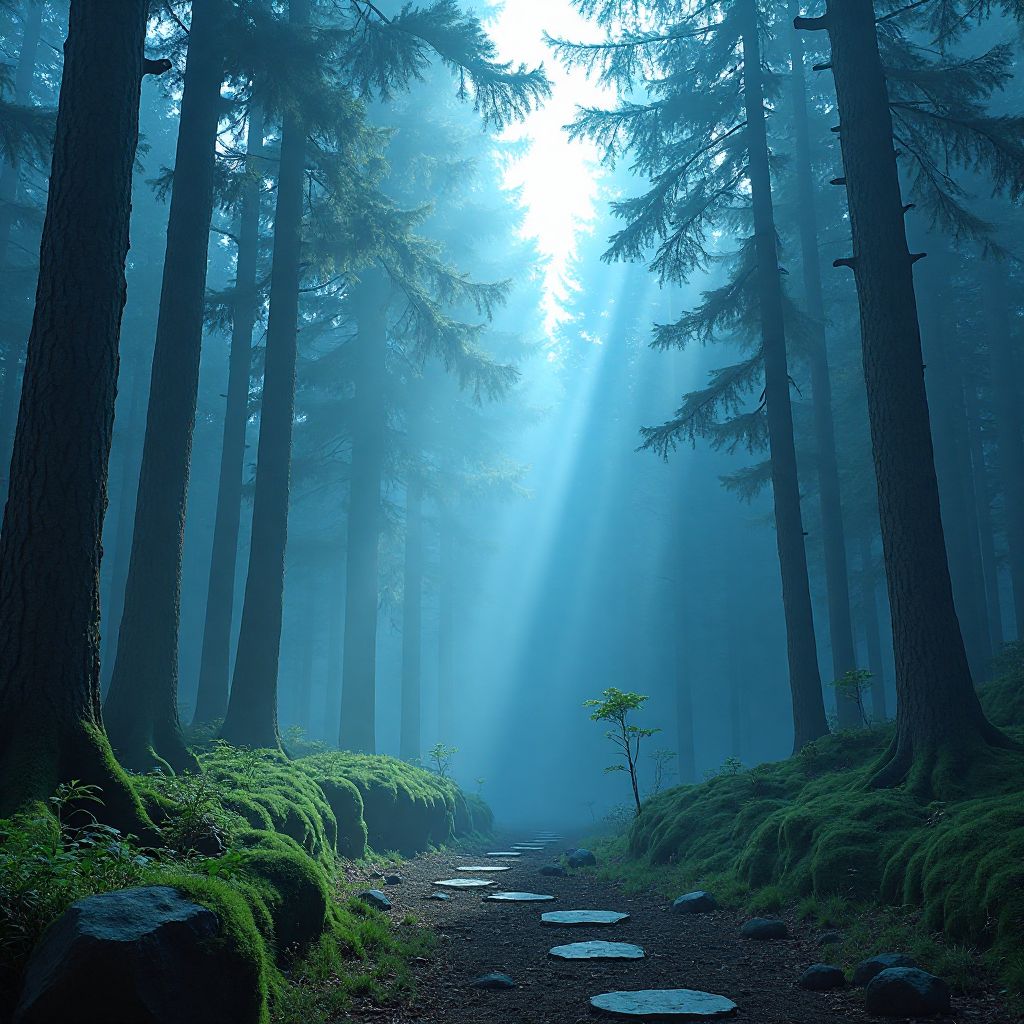 Boreal Wilderness - Dense northern forests with magical creatures and ancient stone circles