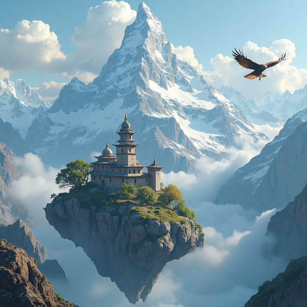 Skyward Peaks - Mountain monasteries and flying islands in the northern sky