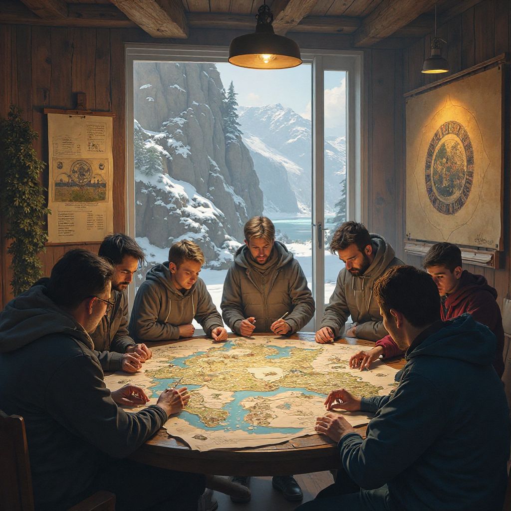 Interactive workshop on fantasy world-building with maps and design documents